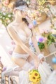 香草喵露露写真 Cosplay 白色玫瑰 P48 No.b2e92b