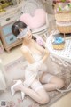 香草喵露露写真 Cosplay 白色玫瑰 P10 No.6b197c